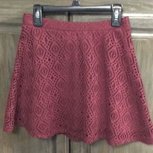 Cape & Juby mini eyelet skirt